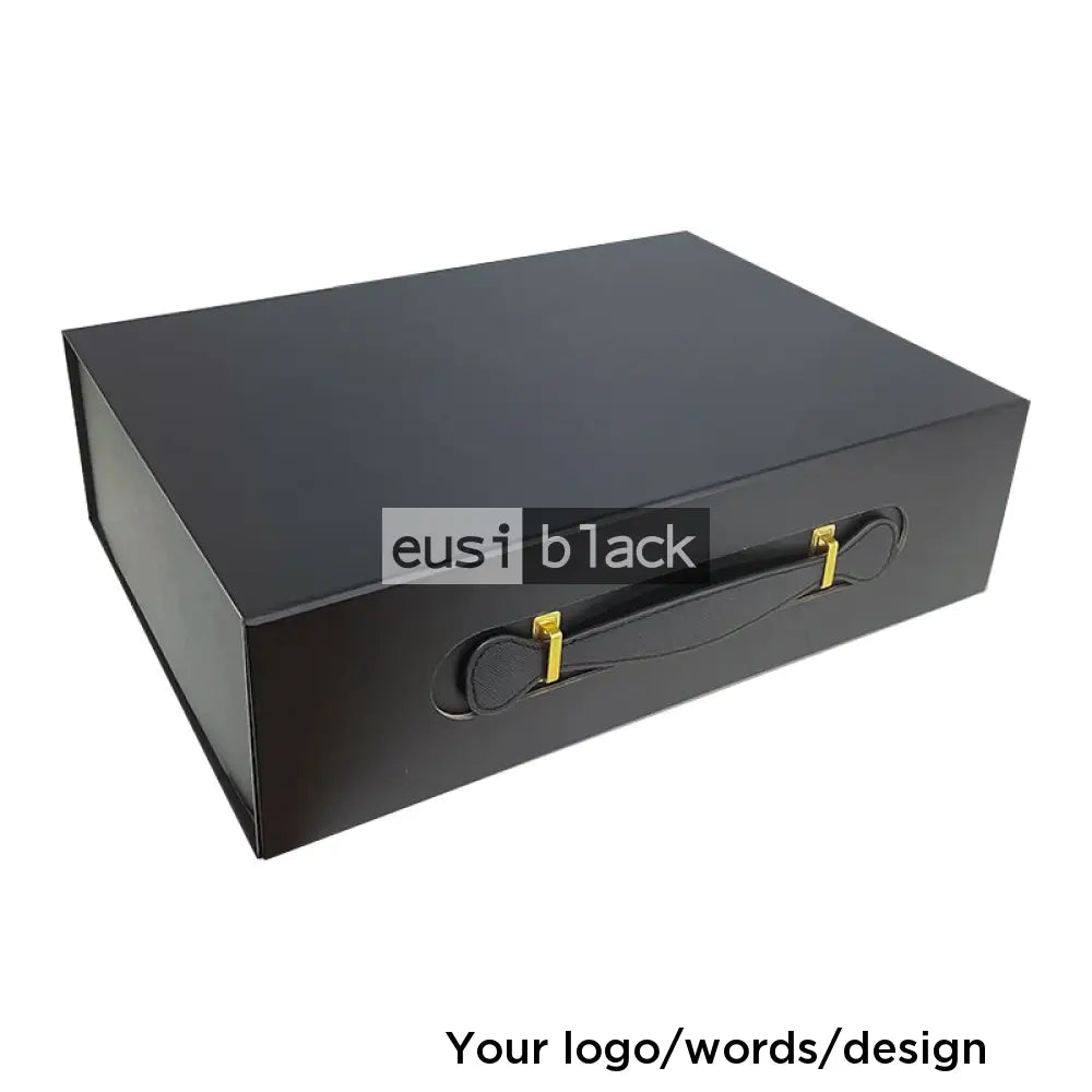 Briefcase magnetic gift box - A4 / Black