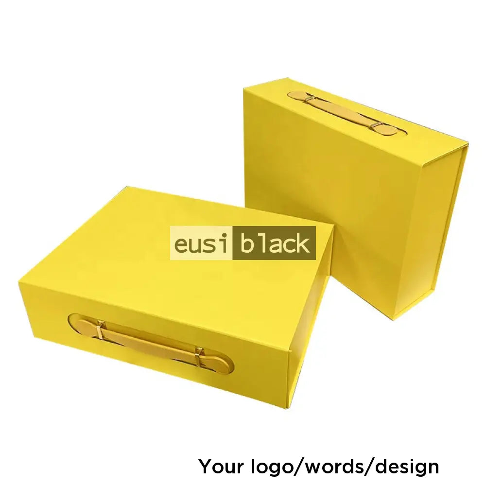 Briefcase magnetic gift box - A4 / Yellow