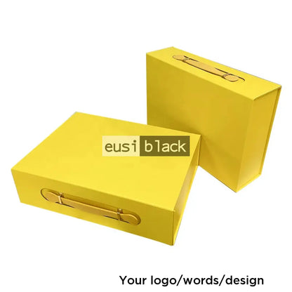 Briefcase magnetic gift box - A4 / Yellow