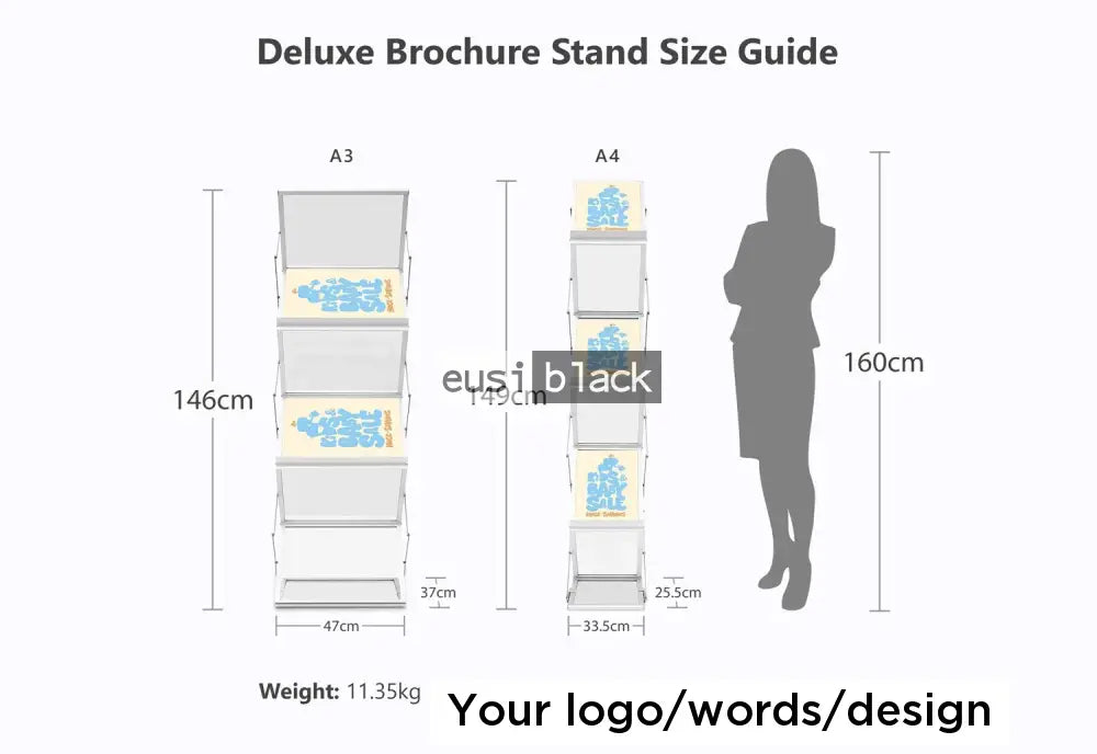 Brochure and magazine holder