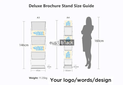 Brochure and magazine holder