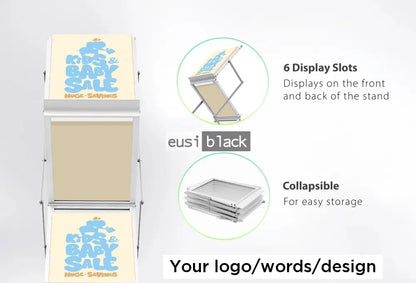 Brochure and magazine holder