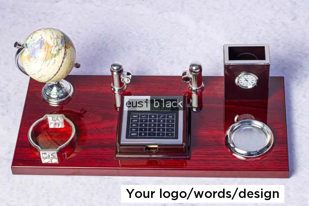 Calculated desk organizer