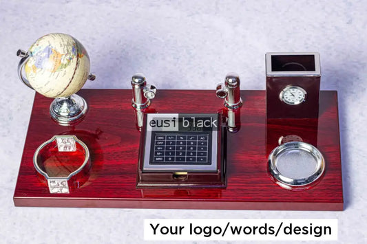 Calculated desk organizer
