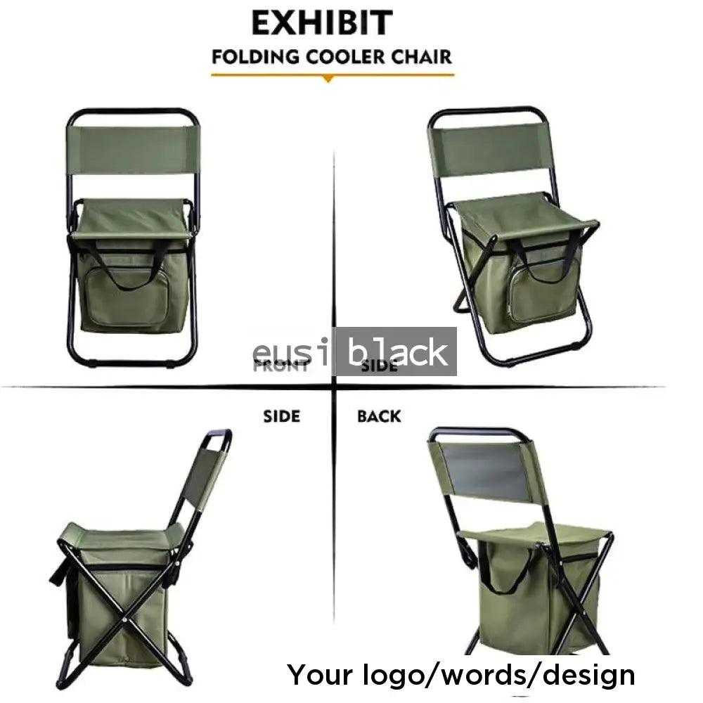 Camping chair with cooler compartment
