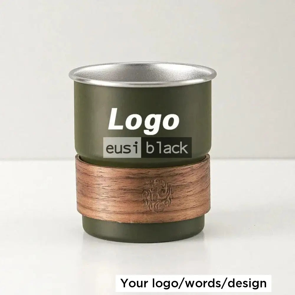 Camping thermal travel tumbler Jungle green