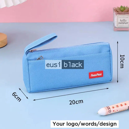 Canvas pen pouch - Blue