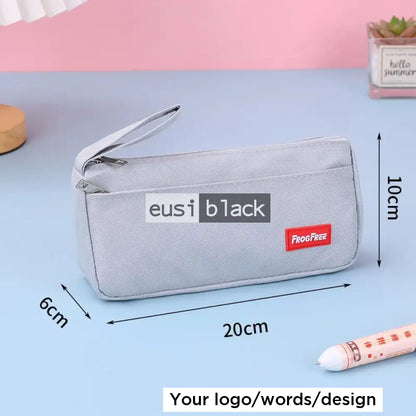 Canvas pen pouch - Grey