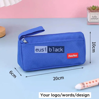 Canvas pen pouch - Royal blue
