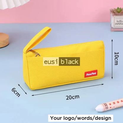 Canvas pen pouch - Yellow