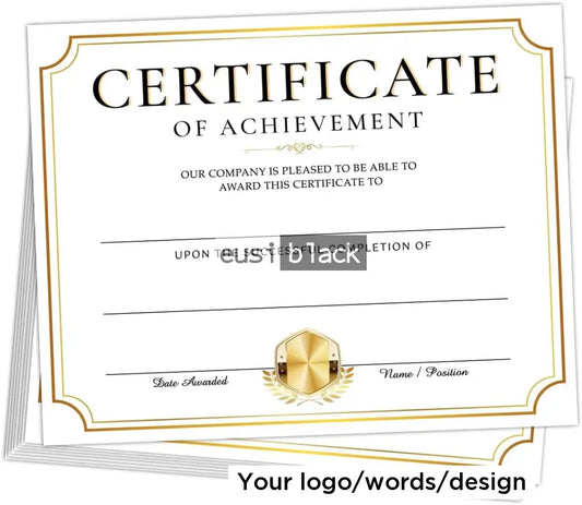 Certificate printing