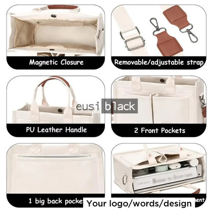 Classy full canvas tote bag