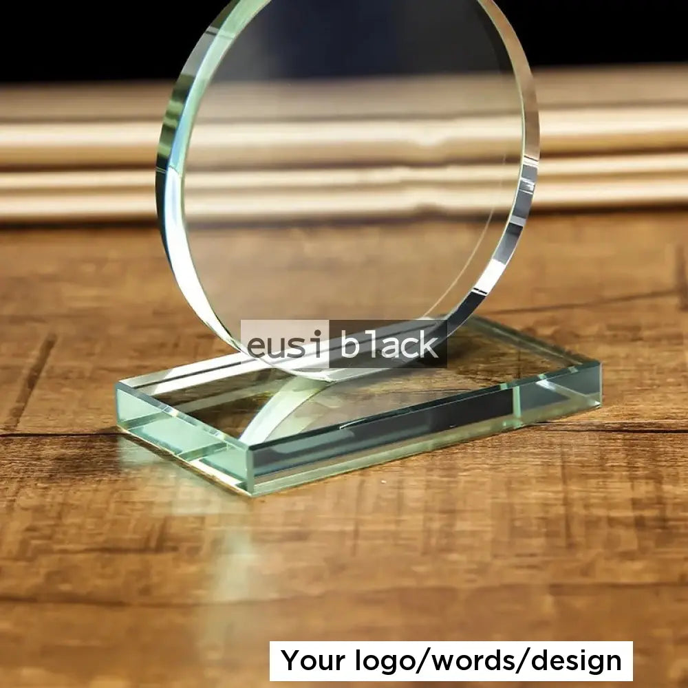 Clear Round Crystal Award