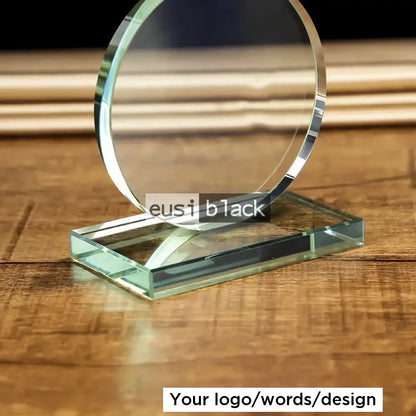 Clear Round Crystal Award