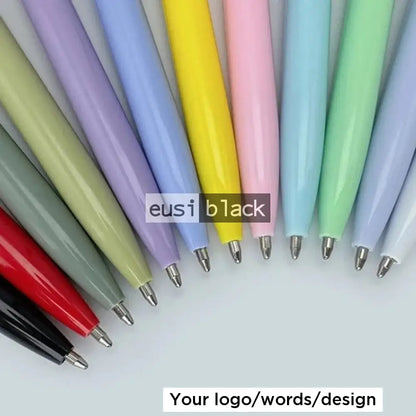 Clipped plastic click pen