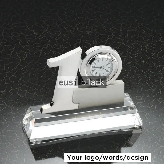 Clock On Number Crystal Award 10