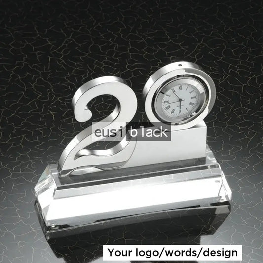 Clock On Number Crystal Award 20