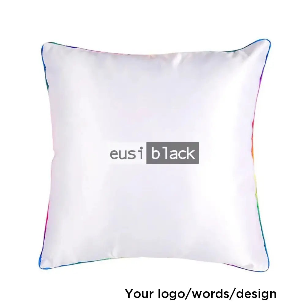 Colored lining throw pillow Multi-colored / Case only
