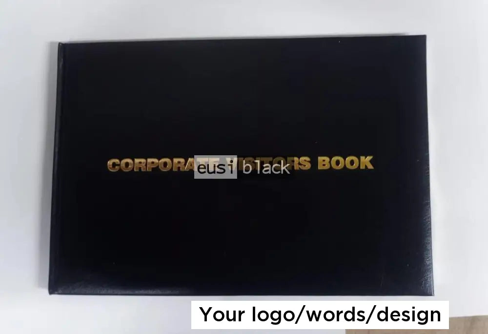 Corporate visitors’ guest book - A4 - Black