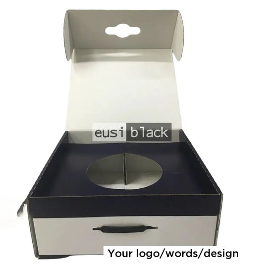 Corrugated hat box Black