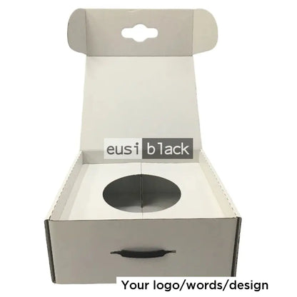 Corrugated hat box White