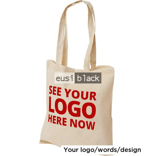 Cotton canvas tote bag Cream