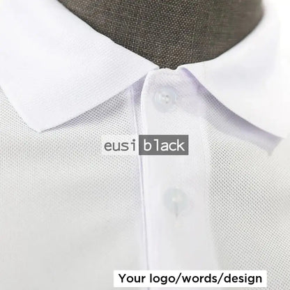 Cotton polyester patterned polo shirt White / S