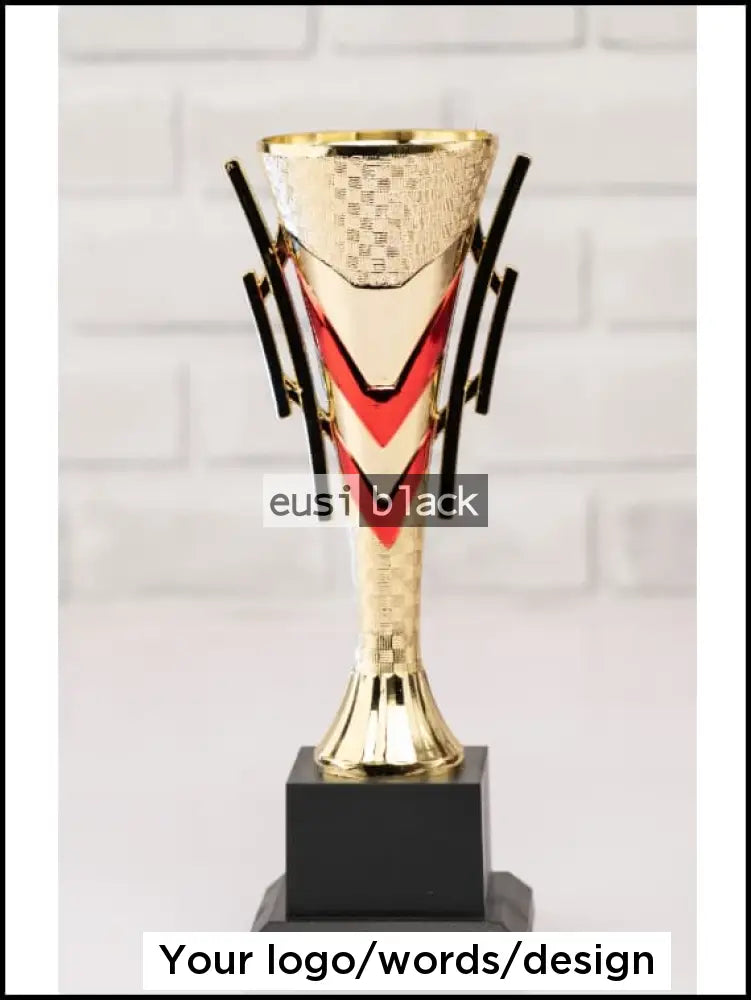 Crimson vector trophy cup award - 25cm