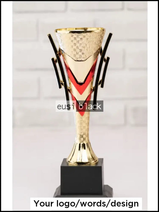 Crimson vector trophy cup award - 25cm