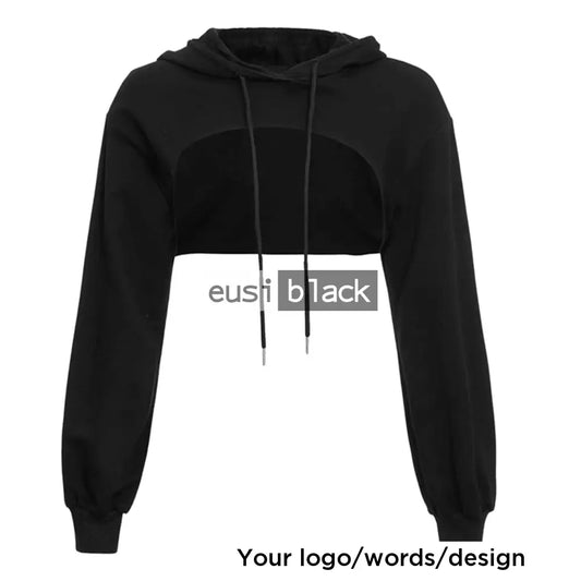 Cropped hoodie Black / M
