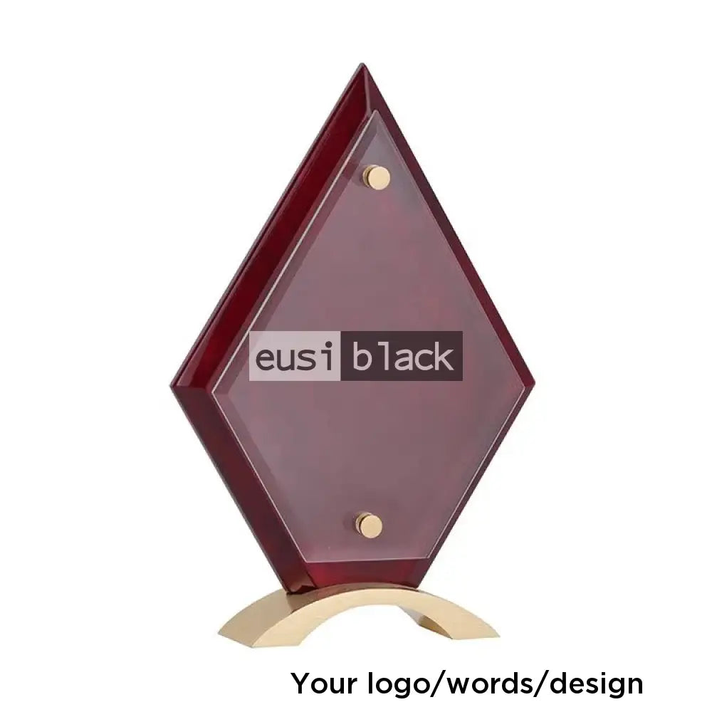 Crystal Plated Wooden Plaque