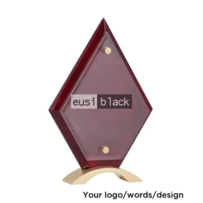 Crystal Plated Wooden Plaque