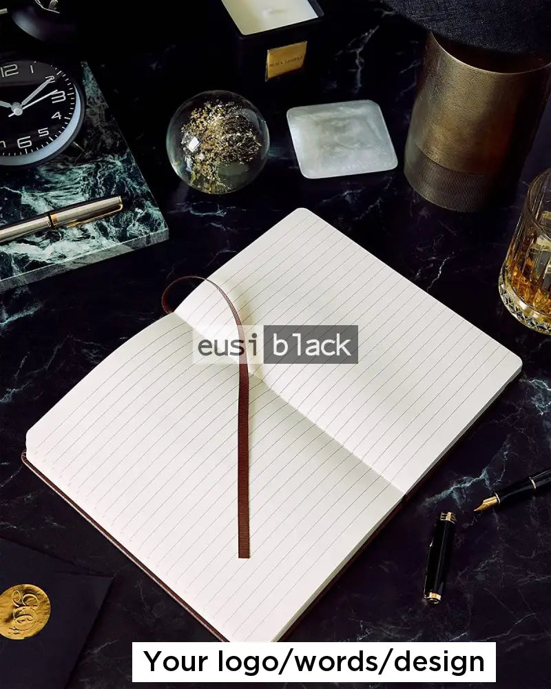 Custom made leather notebook