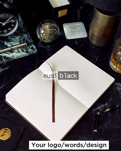 Custom made leather notebook