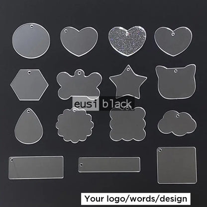 Custom shaped acrylic keychain