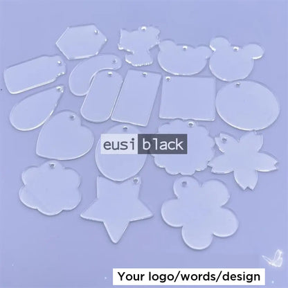 Custom shaped acrylic keychain