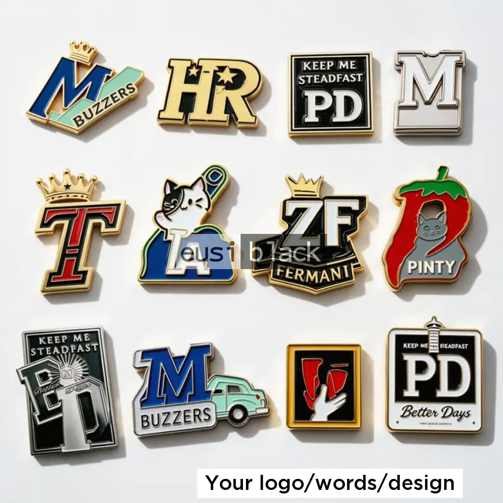Custom shaped lapel pin