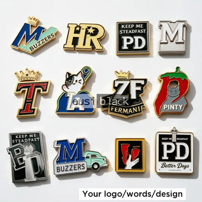 Custom shaped lapel pin