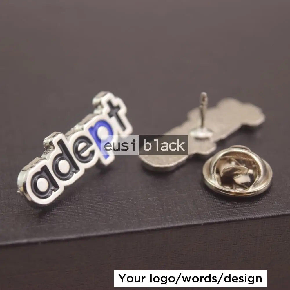 Custom shaped lapel pin
