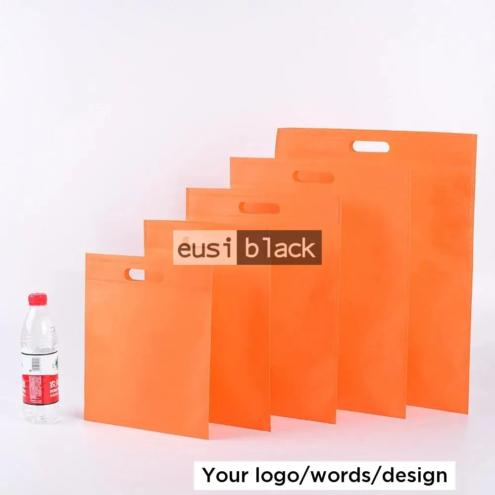 Flat non-woven carrier bag Orange / A5