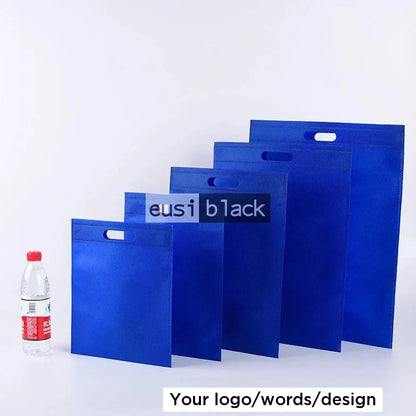 Flat non-woven carrier bag Royal blue / A5