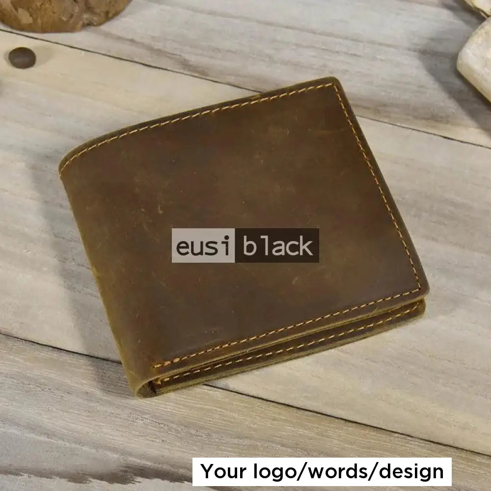 The dapper leather wallet Brown