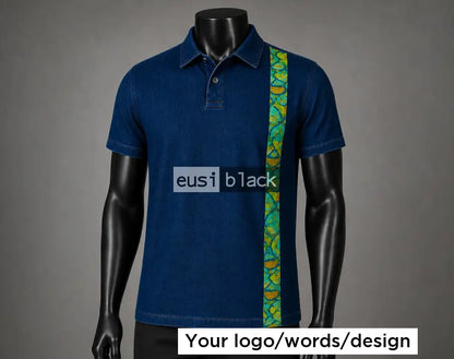 Denim Ankara shirt