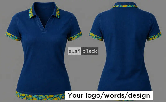 Denim Ankara shirt