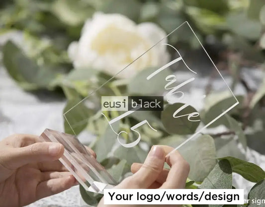 Detachable base acrylic sign