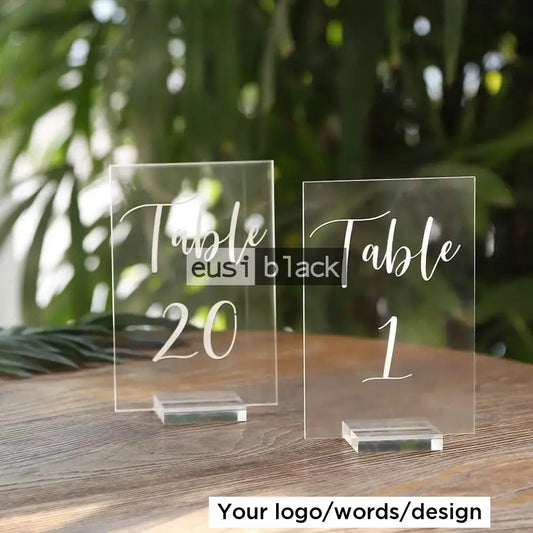 Detachable base acrylic sign