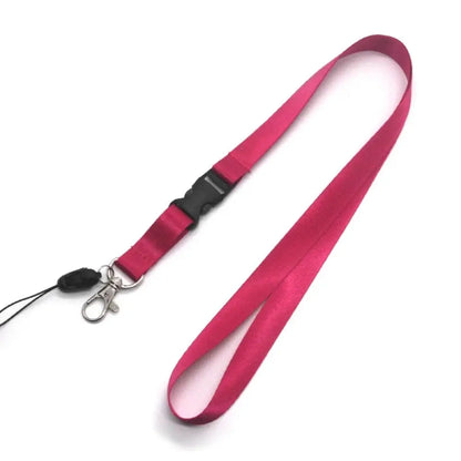 Detacheable 3 part lanyard Purple / Soft silk