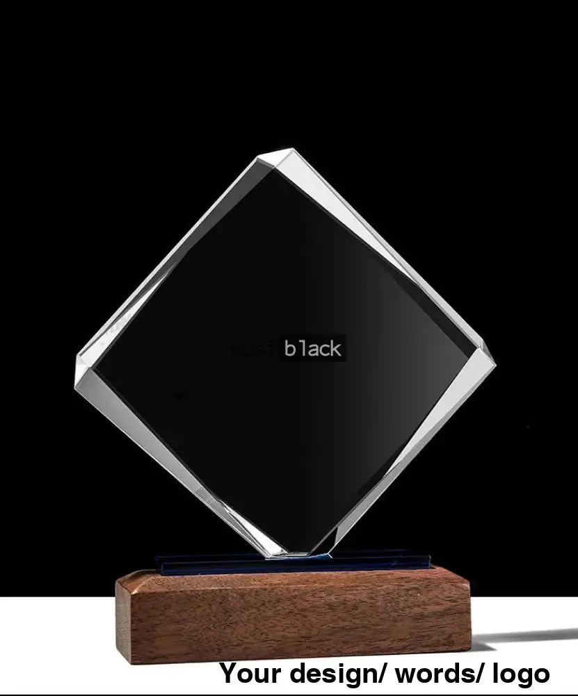 Diamond Crystal Award Wooden Base