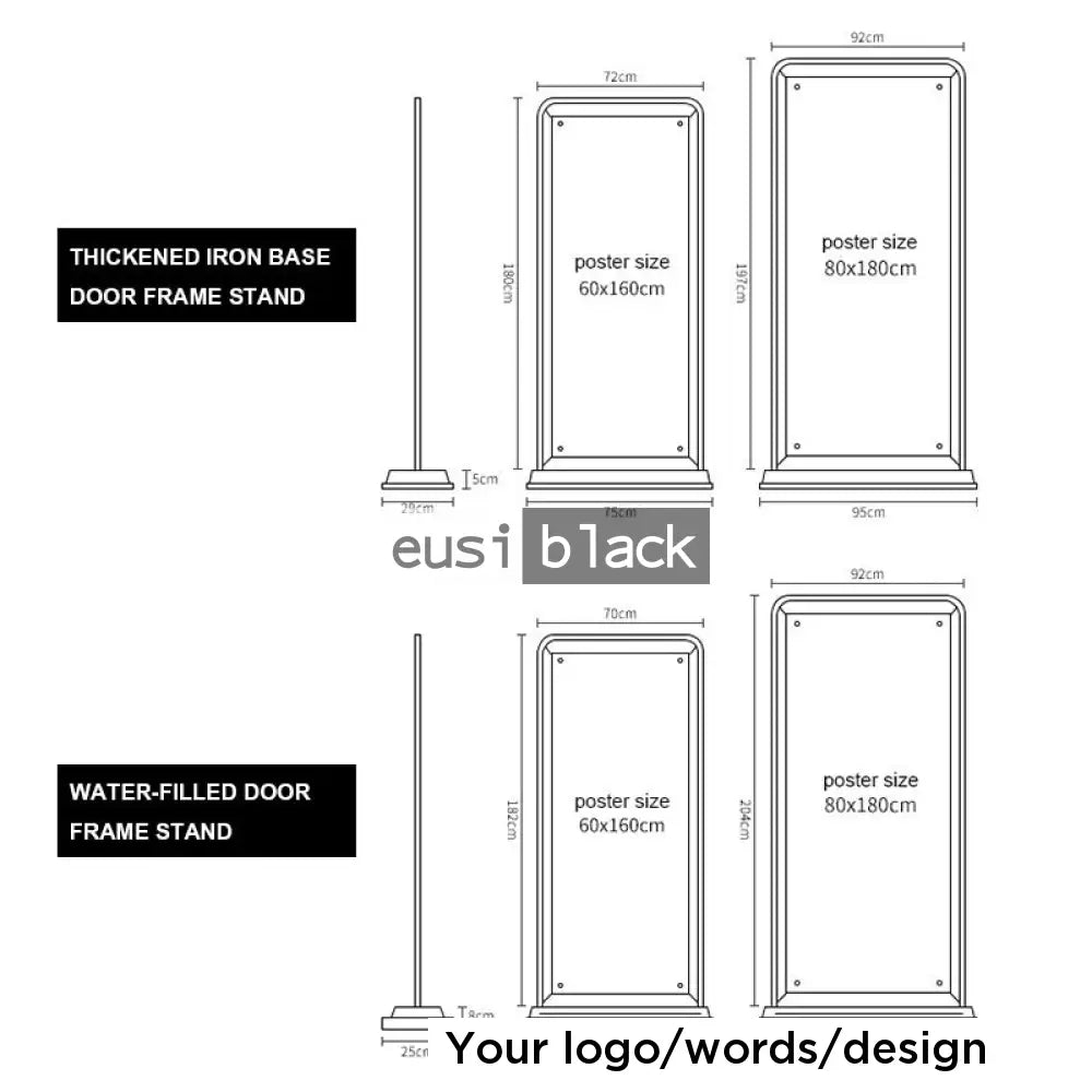 Doorframe banner stand