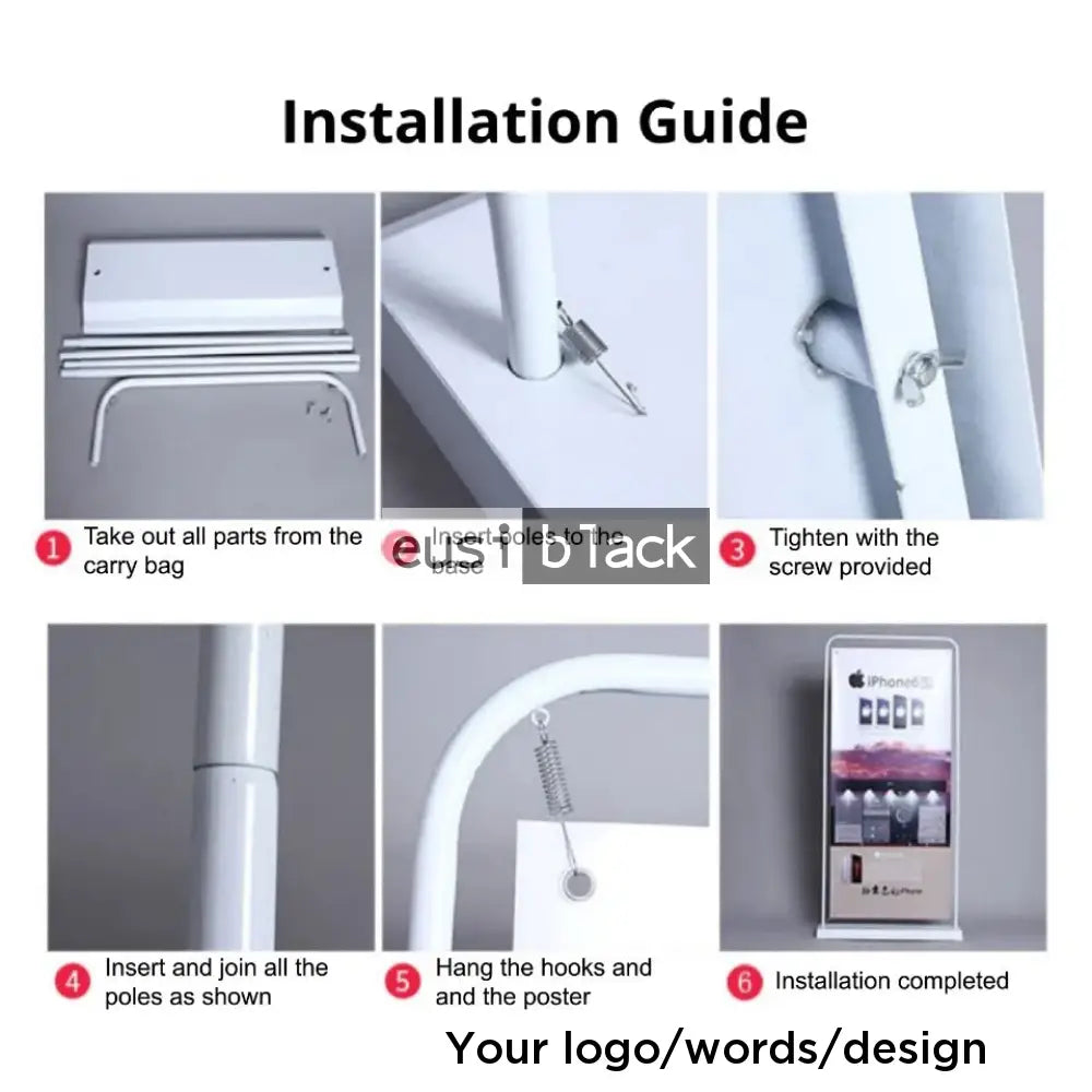 Doorframe banner stand